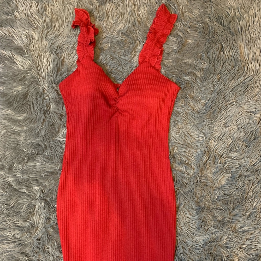 FashionNova Red Bodycon Dress